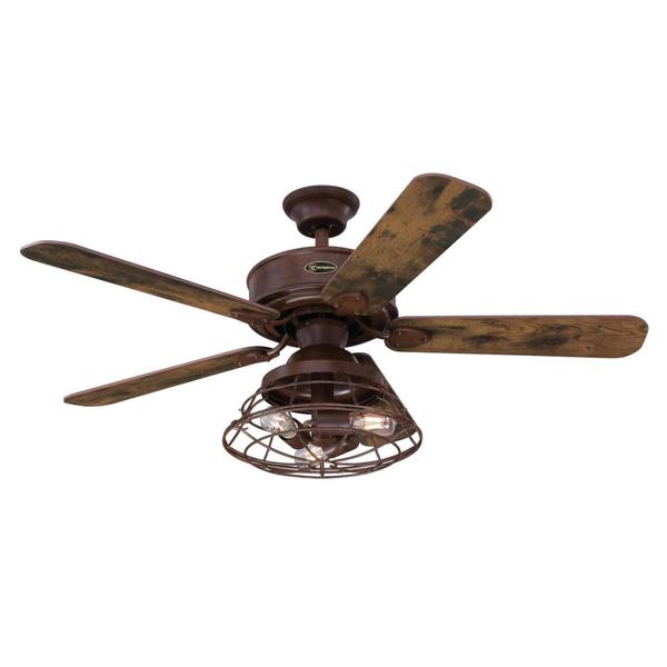 Westinghouse Barnett 48" Indoor Barnwood Ceiling Fan, Dimmable LED Light Kit 7220500